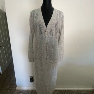 White House Black Market Light Gray Knit Sweater